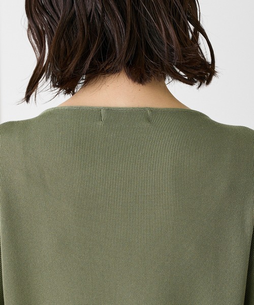 INED(イネド)の「ドルマンスリーブニット《Cuoo》(ニット/セーター・レディース・グレー/ブラック/カーキ/イエロー・9号)」の19枚目の写真