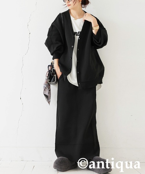 antiqua（アンティカ）の「スポンジニットカーディガン（ニット/セーター・レディース・ブルー/ブラック/ホワイト系その他/パープル系その他/レッド・ONESIZE）」の12枚目の写真