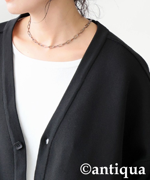 antiqua（アンティカ）の「スポンジニットカーディガン（ニット/セーター・レディース・ブルー/ブラック/ホワイト系その他/パープル系その他/レッド・ONESIZE）」の17枚目の写真