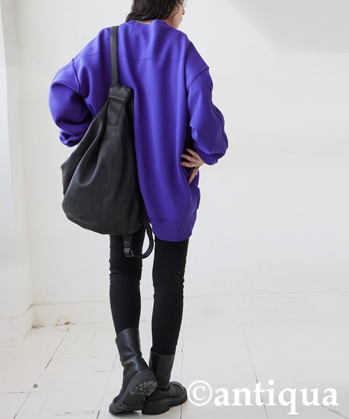 antiqua（アンティカ）の「スポンジニットカーディガン（ニット/セーター・レディース・ブルー/ブラック/ホワイト系その他/パープル系その他/レッド・ONESIZE）」の22枚目の写真