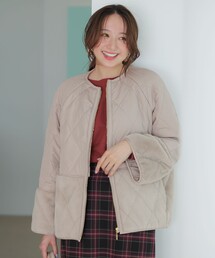 ANY SIS（エニィスィス）の「フェイクファーコンビキルティング アウター（ダウンジャケット/コート）」