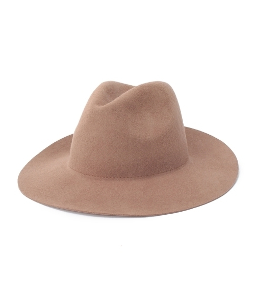 THE EMPORIUM(ジエンポリアム)の「フェルト中折れハット(ハット・レディース・ブラウン/ベージュ/ブラック・00)」の3枚目の写真