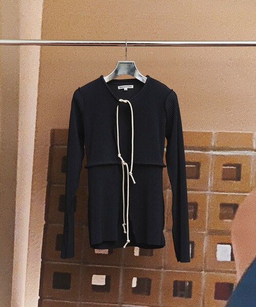 kotohayokozawa(コトハヨコザワ)の「【kotohayokozawa/コトハヨコザワ】CRISP ROPE CARDIGAN/カーディガン(カーディガン/ボレロ・レディース・ホワイト/グレー/ブラック・FREE)」の3枚目の写真