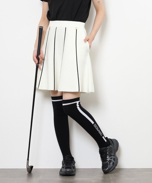 セール】KINIT PLEATS SKIRT ハイウエスト プリーツ スカート