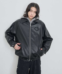 Heart Tattoo（ハートタトゥー）の「Heart art design jacket / ハート型押しジャケット（ブルゾン）」