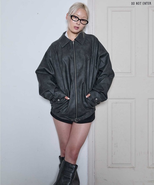 Heart art design jacket / ハート型押しジャケット（ブルゾン