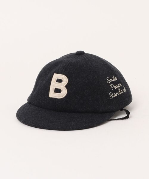 KP DECO（ケーピーデコ）の「イニシャル キャップ（キャップ・キッズ・チャコールグレー/ブルー・MEDIUM/LARGE）」の2枚目の写真