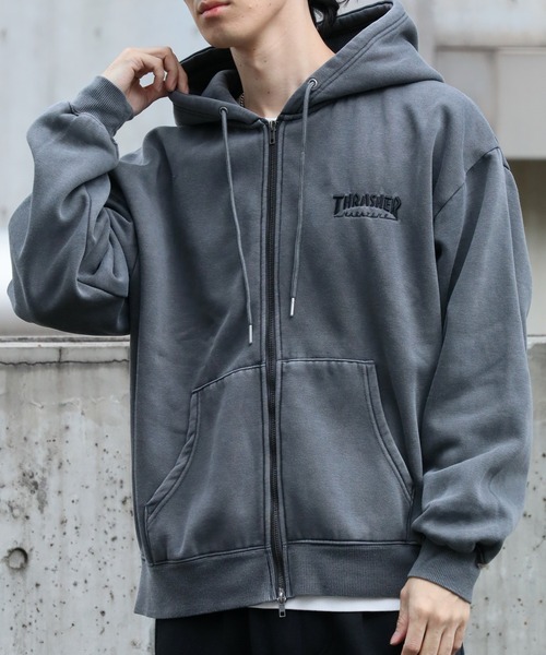 セール】【THRASHER/スラッシャー】裏起毛 ヴィンテージピグメント加工