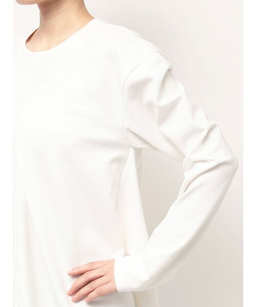セール】アシンメトリーヘムロングスリーブカットソー（Tシャツ
