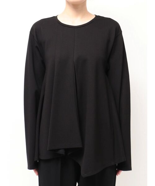 アシンメトリーヘムロングスリーブカットソー（Tシャツ/カットソー