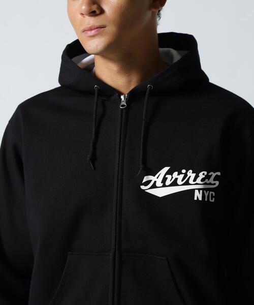 AVIREX（アヴィレックス）の「《WEB&DEPOT限定》BONDING ZIP UP PARKA / ボンディング ジップアップ パーカー / AVIREX / アヴィレックス（パーカー・メンズ・ブラック/その他/ホワイト/グレー・L/2XL/XL/M）」の14枚目の写真