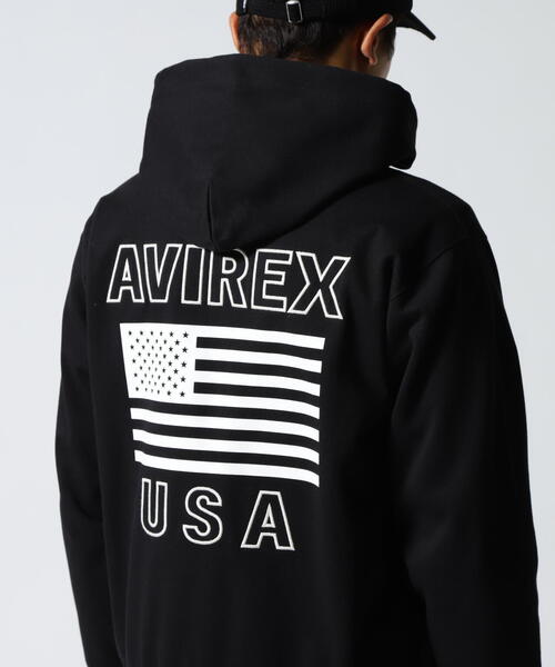 AVIREX（アヴィレックス）の「《WEB&DEPOT限定》BONDING ZIP UP PARKA / ボンディング ジップアップ パーカー / AVIREX / アヴィレックス（パーカー・メンズ・ブラック/その他/ホワイト/グレー・L/2XL/XL/M）」の17枚目の写真