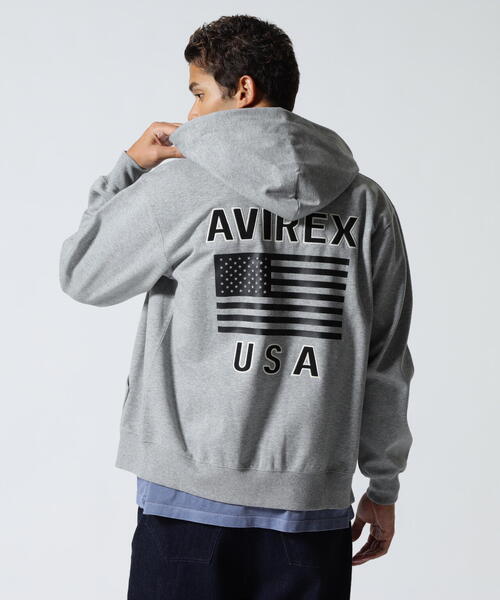 AVIREX（アヴィレックス）の「《WEB&DEPOT限定》BONDING ZIP UP PARKA / ボンディング ジップアップ パーカー / AVIREX / アヴィレックス（パーカー・メンズ・ブラック/その他/ホワイト/グレー・L/2XL/XL/M）」の22枚目の写真