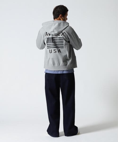 AVIREX（アヴィレックス）の「《価格改定商品》BONDING ZIP UP PARKA / ボンディング ジップアップ パーカー / AVIREX / アヴィレックス（パーカー・メンズ・ブラック/その他/ホワイト/グレー・L/2XL/XL/M）」の15枚目の写真