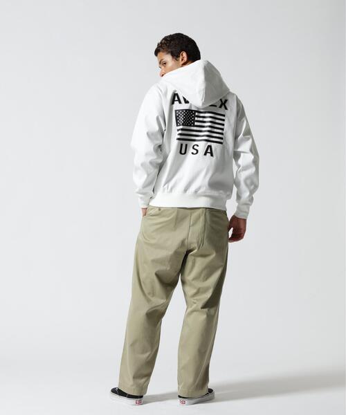 AVIREX（アヴィレックス）の「《価格改定商品》BONDING ZIP UP PARKA / ボンディング ジップアップ パーカー / AVIREX / アヴィレックス（パーカー・メンズ・ブラック/その他/ホワイト/グレー・L/2XL/XL/M）」の21枚目の写真