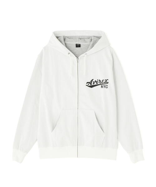 AVIREX（アヴィレックス）の「《WEB&DEPOT限定》BONDING ZIP UP PARKA / ボンディング ジップアップ パーカー / AVIREX / アヴィレックス（パーカー・メンズ・ブラック/その他/ホワイト/グレー・L/2XL/XL/M）」の7枚目の写真