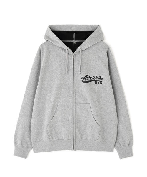 AVIREX（アヴィレックス）の「《WEB&DEPOT限定》BONDING ZIP UP PARKA / ボンディング ジップアップ パーカー / AVIREX / アヴィレックス（パーカー・メンズ・ブラック/その他/ホワイト/グレー・L/2XL/XL/M）」の6枚目の写真