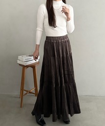 MYMOOD.（マイムード）の「プリーツティアードロングスカート（スカート・レディース）」
