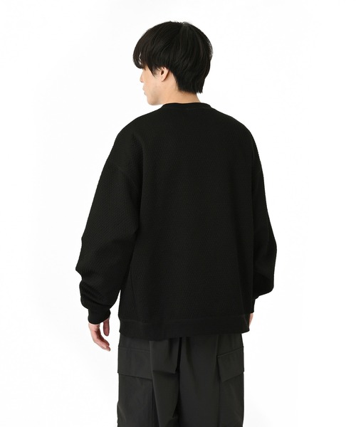 【New Balance】 ロゴジャガード クルーネックニット 新品未使用 L New Balance ニューバランス NBジャガードフェイスタオルロゴマーク