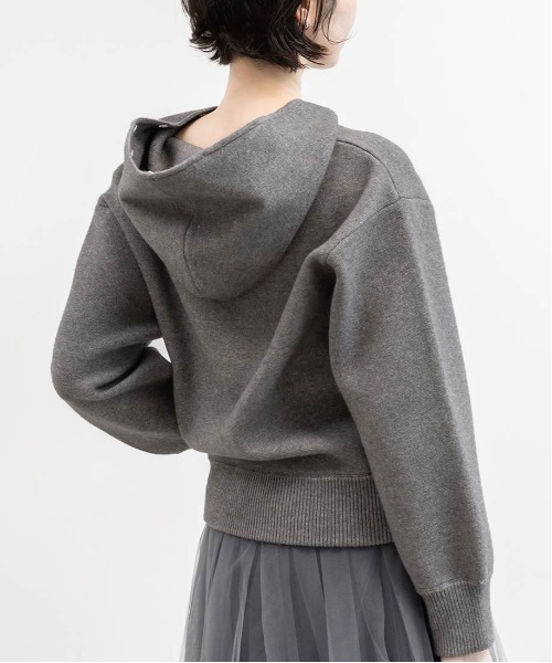 RANDA（ランダ）の「2WAY フェイクファーニットパーカー（パーカー・レディース・クリーム/ベージュ/グレー・FT/FREE）」の11枚目の写真