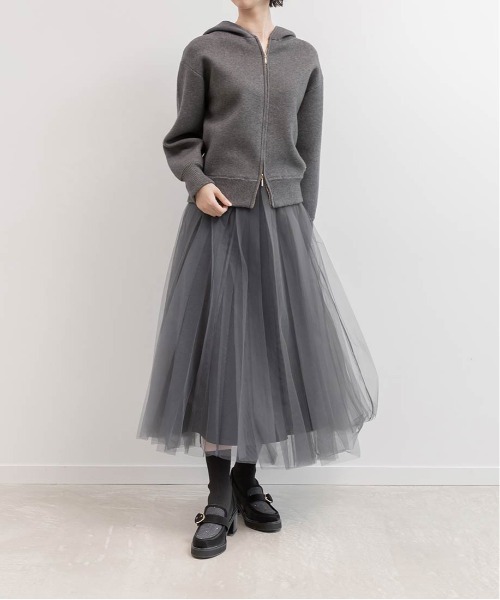 RANDA（ランダ）の「2WAY フェイクファーニットパーカー（パーカー・レディース・クリーム/ベージュ/グレー・FT/FREE）」の13枚目の写真