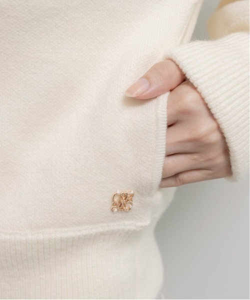 RANDA（ランダ）の「2WAY フェイクファーニットパーカー（パーカー・レディース・クリーム/ベージュ/グレー・FT/FREE）」の17枚目の写真