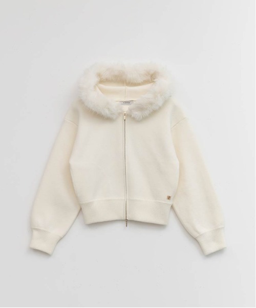 2WAY フェイクファーニットパーカー（パーカー）｜RANDA（ランダ）の