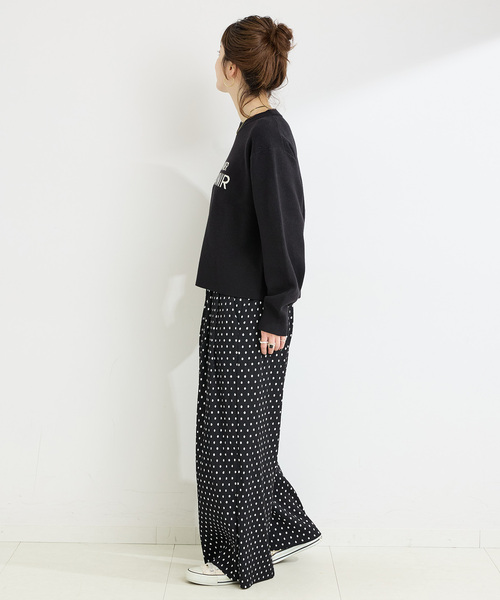 B.C STOCK(ベーセーストック)の「ラメフレンチロゴプルオーバー(ニット/セーター・レディース・グリーン/グレー/ブラック・FREE)」の13枚目の写真