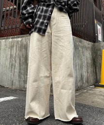 CIAOPANIC TYPY | 【ZOZO限定】【マルチサイズ】切替パターンワイドデニム(デニムパンツ)