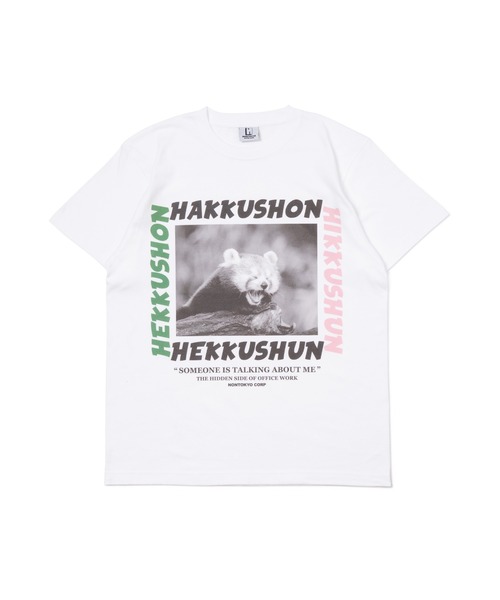 NON TOKYO(ノントーキョー)の「NON TOKYO/ノントーキョー/プリントTシャツ(アライグマ)(Tシャツ/カットソー・レディース・ホワイト/ブラック/ブラウン・1/2)」の8枚目の写真