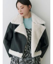 【mercuryLUX】マーキュリーリュクス フォックスファージャケット 黒 フェイクファージャケット｜マーキュリーデュオ（MERCURYDUO