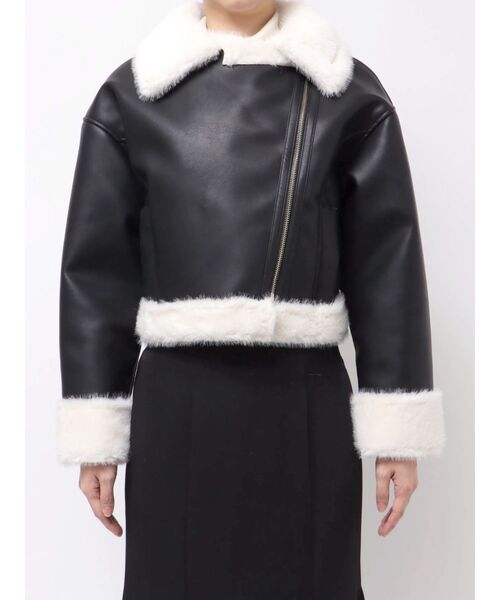 セール】フェイクレザームートンボンバージャケット（その他アウター