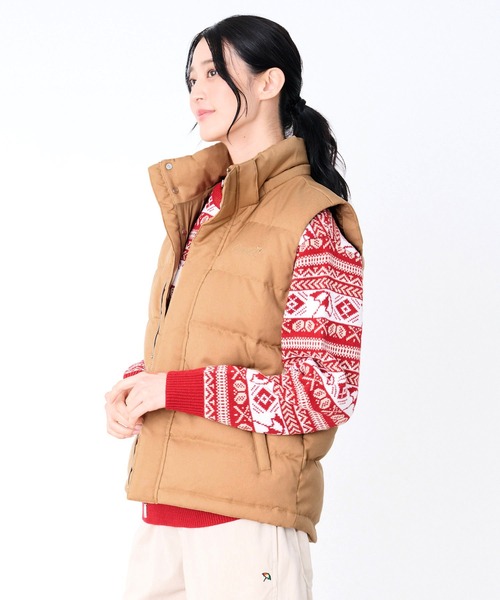 Arnold Palmer(アーノルドパーマー)の「2WAY シェア ウーリー ダウンベスト(ダウンベスト・レディース・ベージュ/ダークネイビー/杢グレー・L/M/XS/LL/S)」の20枚目の写真