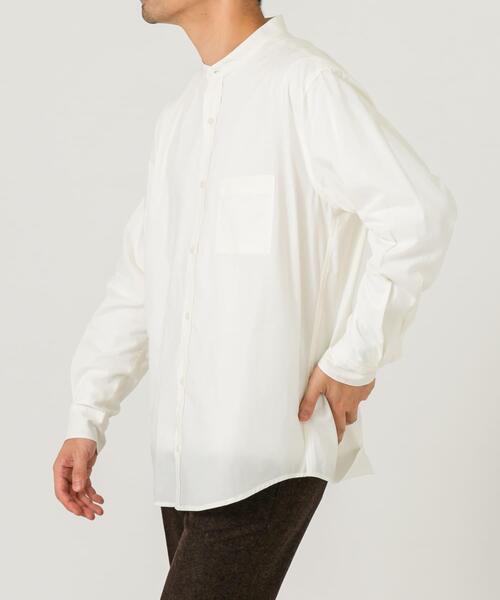 URBAN RESEARCH ROSSO MEN(アーバンリサーチロッソメン)の「『XLサイズあり』ハイパフォーマンスブロードバンドカラーシャツ(シャツ/ブラウス・メンズ・ホワイト/ブラウン/ブラウン系その他/ブルー系その他/ストライプ/ネイビー・MEDIUM/SMALL/LARGE/X-LARGE)」の13枚目の写真