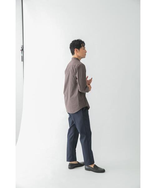 URBAN RESEARCH ROSSO MEN(アーバンリサーチロッソメン)の「『XLサイズあり』ハイパフォーマンスブロードバンドカラーシャツ(シャツ/ブラウス・メンズ・ホワイト/ブラウン/ブラウン系その他/ブルー系その他/ストライプ/ネイビー・MEDIUM/SMALL/LARGE/X-LARGE)」の8枚目の写真