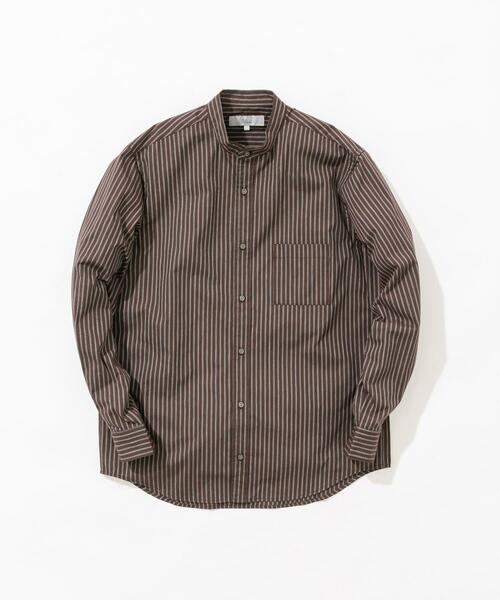 URBAN RESEARCH ROSSO MEN(アーバンリサーチロッソメン)の「『XLサイズあり』ハイパフォーマンスブロードバンドカラーシャツ(シャツ/ブラウス・メンズ・ホワイト/ブラウン/ブラウン系その他/ブルー系その他/ストライプ/ネイビー・MEDIUM/SMALL/LARGE/X-LARGE)」の9枚目の写真