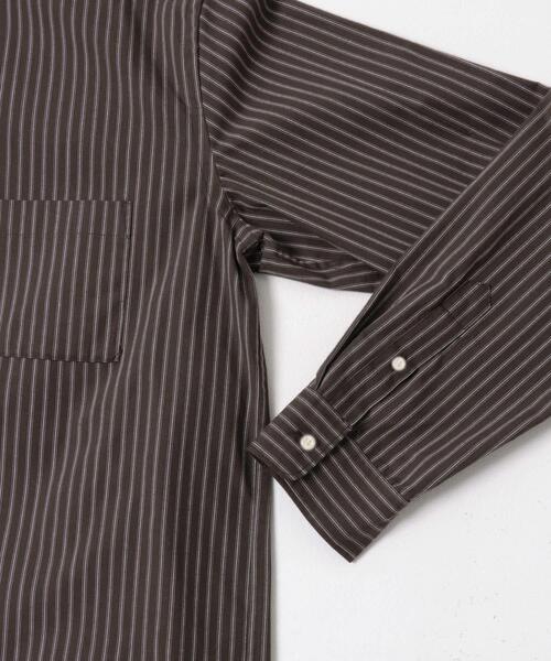 URBAN RESEARCH ROSSO MEN(アーバンリサーチロッソメン)の「『XLサイズあり』ハイパフォーマンスブロードバンドカラーシャツ(シャツ/ブラウス・メンズ・ホワイト/ブラウン/ブラウン系その他/ブルー系その他/ストライプ/ネイビー・MEDIUM/SMALL/LARGE/X-LARGE)」の11枚目の写真