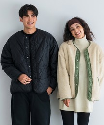 キルティングリバーシブルボアブルゾン