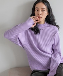 LOWRYS FARM | ワイドリブプルオーバーＬＳ　600405(ニット/セーター)