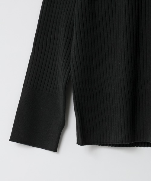 LOWRYS FARM（ローリーズファーム）の「ワイドリブプルオーバーＬＳ　600405（ニット/セーター・レディース・アイボリー/ブラック/ブラウン/パープル・FREE）」の7枚目の写真