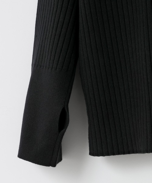 LOWRYS FARM（ローリーズファーム）の「ワイドリブプルオーバーＬＳ　600405（ニット/セーター・レディース・アイボリー/ブラック/ブラウン/パープル・FREE）」の8枚目の写真