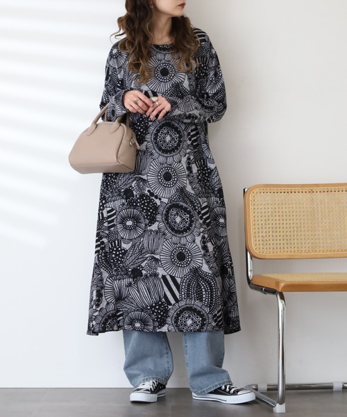 BARNDOOR(バーンドア)の「ニットソー ワンピース 長袖 26AW(ワンピース・レディース・ナチュラル/ベージュ系1/ブルー系1/イエロー系1/ブラック系1/グレー系1・FREE)」の12枚目の写真