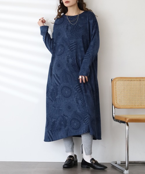 BARNDOOR(バーンドア)の「ニットソー ワンピース 長袖 26AW(ワンピース・レディース・ナチュラル/ベージュ系1/ブルー系1/イエロー系1/ブラック系1/グレー系1・FREE)」の17枚目の写真