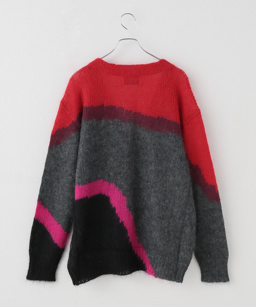 NOMARHYTHM TEXTILE】MULTI Colour Mohair MIX Cardigan