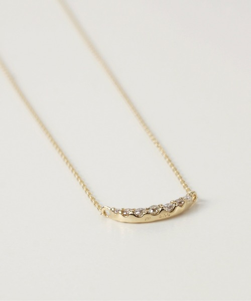 anq.（アンク）の「「anq.」K10・Selene 0.08ctダイヤモンド ネックレス（ネックレス・レディース・イエローゴールド・ONESIZE）」の4枚目の写真