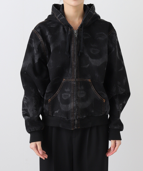 VAQUERA（バケラ）の「VAQUERA / バケラ WOMEN MARILYN DENIM WORKWEAR JAC（ブルゾン・レディース・ブラック・SMALL）」の11枚目の写真