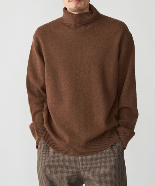 【オーラリー】ニットセーター　キャメル100%　オーバーサイズ　AURALEE SHIPS（シップス）の「AURALEE(オーラリー): CAMELHAIR RIB KNIT C/N