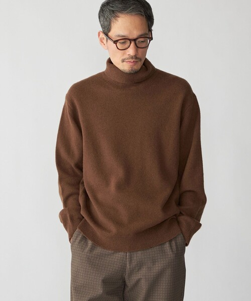 セール】SHIPS: 〈手洗い可能〉7ゲージ ウール カシミヤ ボイル