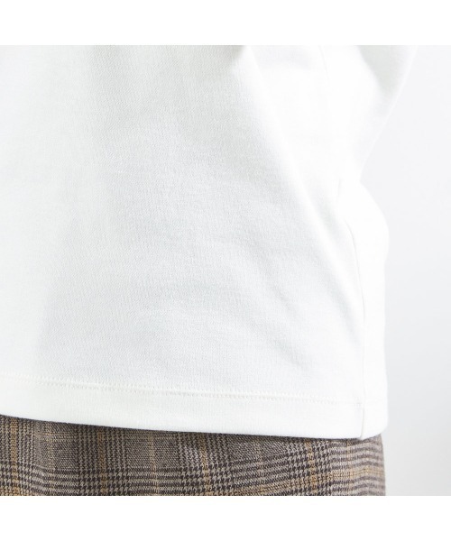 SUIT SELECT（スーツセレクト）の「オフタートルカットソー（Tシャツ/カットソー・レディース・ホワイト/ブラック・LARGE/MEDIUM）」の9枚目の写真