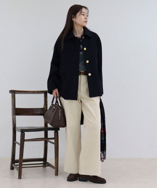 Traditional WeatherWear】LINTON SHORT コート（ダッフルコート